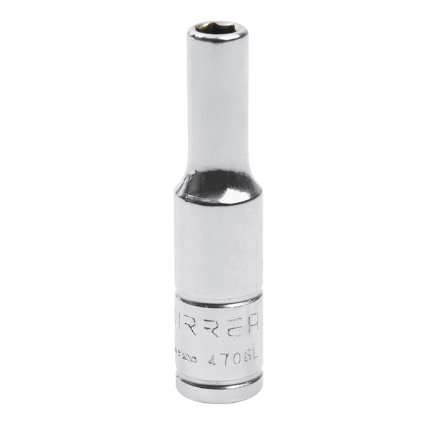 Urrea 1/4"drive, 3/16 in, 6 point SAE deep socket 4706L